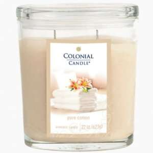 Pack of 2 Oval Pure Cotton Aromatic Candles 22oz 