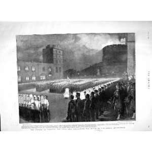  1897 Windsor Jubilee Eton Boys Castle Beacon Fires