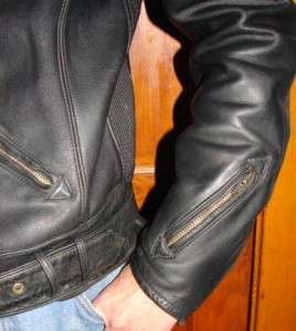   HEIN GERICKE Hondaline Cafe Racer Motorcyle Leather JACKET Size Medium