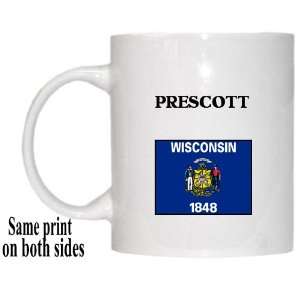   US State Flag   PRESCOTT, Wisconsin (WI) Mug 