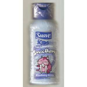  Suave Kids 2 in 1 Hair Smoothers Shampoo, Blueberry 12 oz 