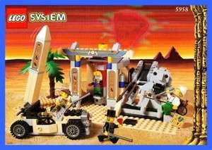LEGO BAUANLEITUNG 5958 Adventurers Egypt Indiana Jones Mumien Friedhof 
