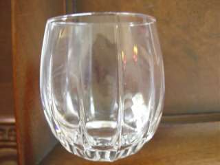 Old Fashioned Glasses Balloon Ribbed Crystal  