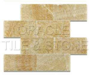 Honey Onyx Polished Premium Brick / Subway Tile  