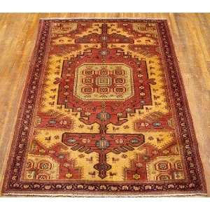    4x6 Hand Knotted Hamedan Persian Rug   66x47