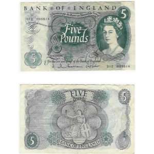  Great Britain ND (1963 66) 5 Pounds, Pick 375a Everything 