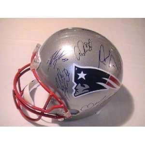  2011 New England Patriots Team Signed Autographed Helmet 