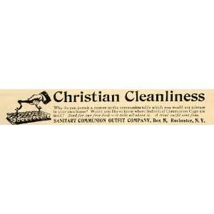  1901 Ad Christian Cleanliness Sanitary Communion Cup 
