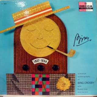 BING CROSBY musical autobiography LP vinyl DL 9054 VG+  
