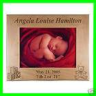wood custom personalized 4x6 baby picture frame gift returns not
