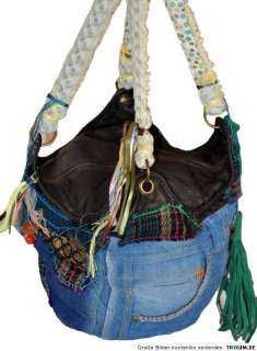 DESIGUAL Hippe Jeans Tasche Handtasche Bols_COLLAGE TURTLE so cool NEU 