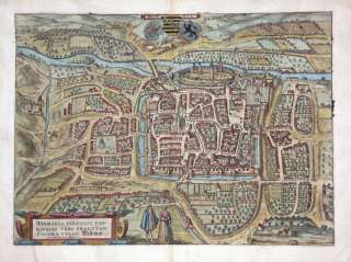 WEIMAR   KOLORIERTE ANSICHT, BRAUN & HOGENBERG, 1580  