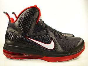 Nike Lebron 9 (GS) Black / Red 472664 001 Boys 5   7  