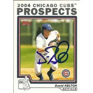 David Kelton Signed Chicago Cubs 2004 Topps Card