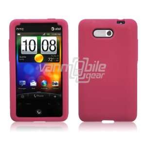VMG Hot Pink Premium Soft Silicone Rubber Skin Case for HTC Aria (AT&T 