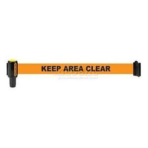  Orange Polyester Fabric Keep Area Clear Banner 