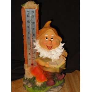  3 Pc Gnome Thermometer Set Patio, Lawn & Garden