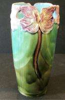 Vintage 5 Majolica Vase Cut Outs Flowers Germany?  
