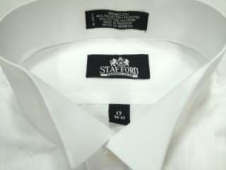 STAFFORD White Tuxedo Shirt 17   36/37 NEW  