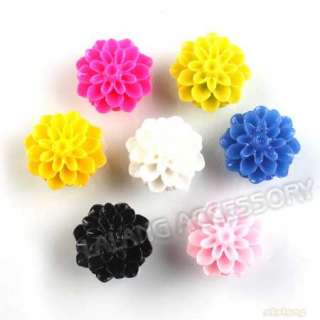   NEW Mixed Flower Resin Flatback Charms Cabochon 250113 