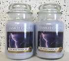 LOT of 2 Yankee Candle 22 oz Jars STORM WATCH