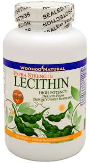 WooHoo Natural Extra Strength Lecithin 180 SG, 3 Months  