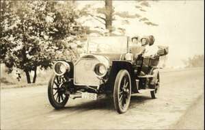 Women in Fancy Old Classic Car c1910 Real Photo Postcard  