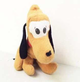 70s Vtg Knickerbocker Pluto Plush Stuffed Animal dog  