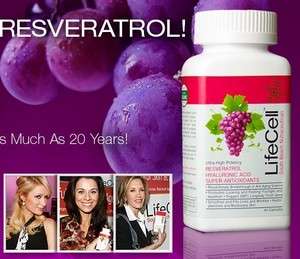 Resveratrol Collagen Booster Hyaluronic Acid by LifeCell Anti Aging 