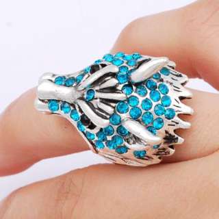Multi style fashion CZ crystal animals alloy finger rings  