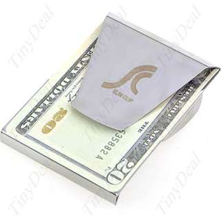 Stainless Steel Double Sided Slim Money Clip HHI 17409  