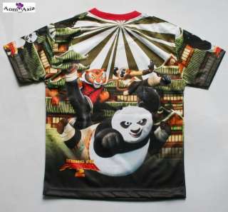 Kung Fu Panda 2 Kick Kids T Shirt S M L XL Age 2 10  