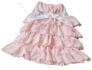   Chiffon Sexy Casual Bowknot Summer Tiered Mini Cake Tube Dress  