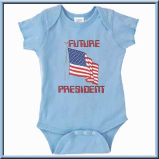 Future President American US USA Flag Onesie 6 18 Month  