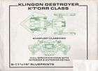 star trek klingon destroyer k t orr class blueprints returns