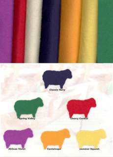 Wool Felt 100% 12 X 18 Pick Your Color from 13 Choices  