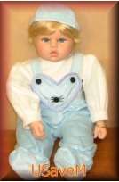 Jason Blue 22 inch Vinyl Cute Baby Doll  
