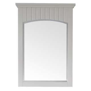 Birch solid wood in soft white finish Beveled mirror Wood cleat at 