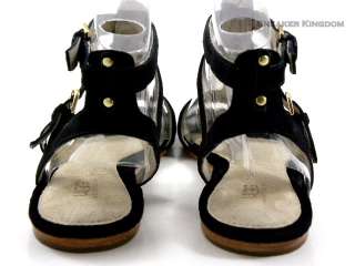 Ugg Australia Cypris Black Gladiator Sandal Flat Women  