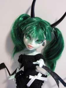 this was a black rock shooter inspired monster high custom