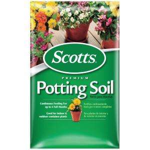   . ft. Premium Potting Soil with Fertilizer 70752750 