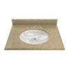 31 in. Natural Quartz Single Bowl Vanity Top with 8 in. Faucet Spread 