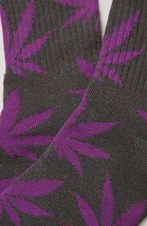 HUF The Plant Life Socks in Grey Purple  Karmaloop   Global 
