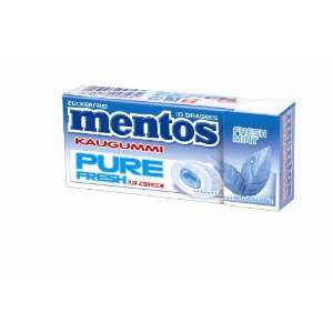 Mentos Chewing Gum Pure Fresh Fresh Mint Fliptopboxen , 3er Pack (3 x 