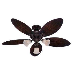 Hunter Oasis 54 in. Bronze Ceiling Fan  DISCONTINUED 23970 at The Home 