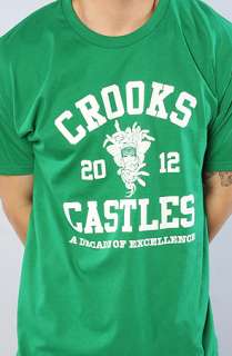 Crooks and Castles The Primetime Tee in Green  Karmaloop   Global 