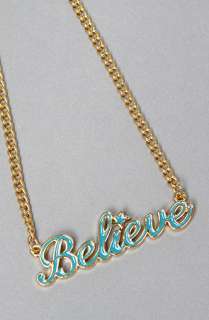 Disney Couture Jewelry The Believe Necklace in Teal  Karmaloop 