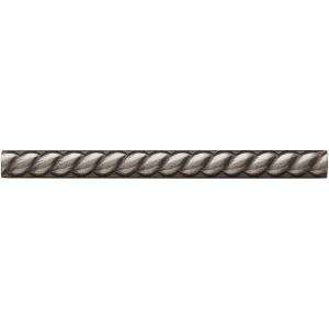 Questech Weybridge 1/2 in. x 6 in.Cast Metal Rope Liner Brushed Nickel 