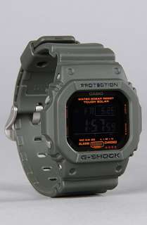 SHOCK The 5600 Solar Military Series in Green  Karmaloop 