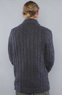 WeSC The Ewan Cardigan in Midnight Blue Melange  Karmaloop 